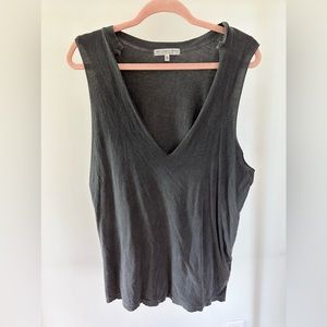 Truly Madly Deeply Gray Muscle Tank
